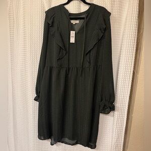 NWT Green LOFT Dress Size XL Tall